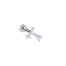 画像をギャラリービューアに読み込む, 極美品 CHROME HEARTS クロムハーツ CH CRS SML W/BALE スモールCHクロス Wベイルペンダントトップ チャーム 重量約23.73g 中古 4a003438