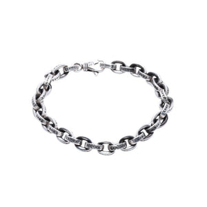 CHROME HEARTS クロムハーツ LARGE PAPER CHN 9インチ ラージペーパーチェーン ブレスレット 重量36.55g 全長約21.5cm 美品 中古 4a003437