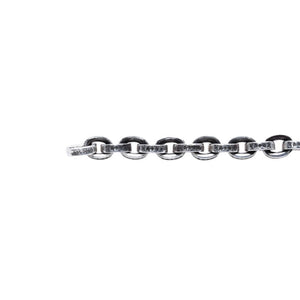 CHROME HEARTS クロムハーツ LARGE PAPER CHN 9インチ ラージペーパーチェーン ブレスレット 重量36.55g 全長約21.5cm 美品 中古 4a003437