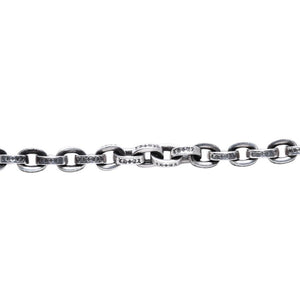 CHROME HEARTS クロムハーツ LARGE PAPER CHN 9インチ ラージペーパーチェーン ブレスレット 重量36.55g 全長約21.5cm 美品 中古 4a003437