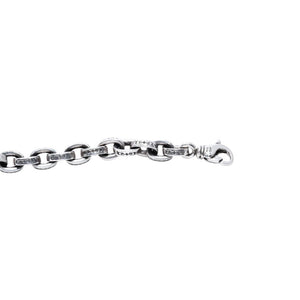 CHROME HEARTS クロムハーツ LARGE PAPER CHN 9インチ ラージペーパーチェーン ブレスレット 重量36.55g 全長約21.5cm 美品 中古 4a003437