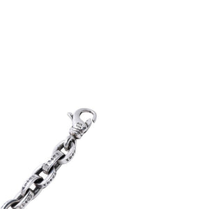 CHROME HEARTS クロムハーツ LARGE PAPER CHN 9インチ ラージペーパーチェーン ブレスレット 重量36.55g 全長約21.5cm 美品 中古 4a003437