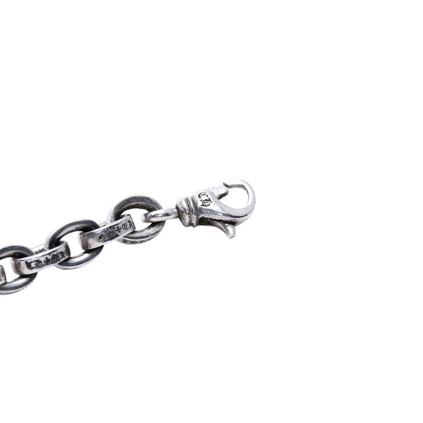 CHROME HEARTS クロムハーツ LARGE PAPER CHN 9インチ ラージペーパーチェーン ブレスレット 重量36.55g 全長約21.5cm 美品 中古 4a003437
