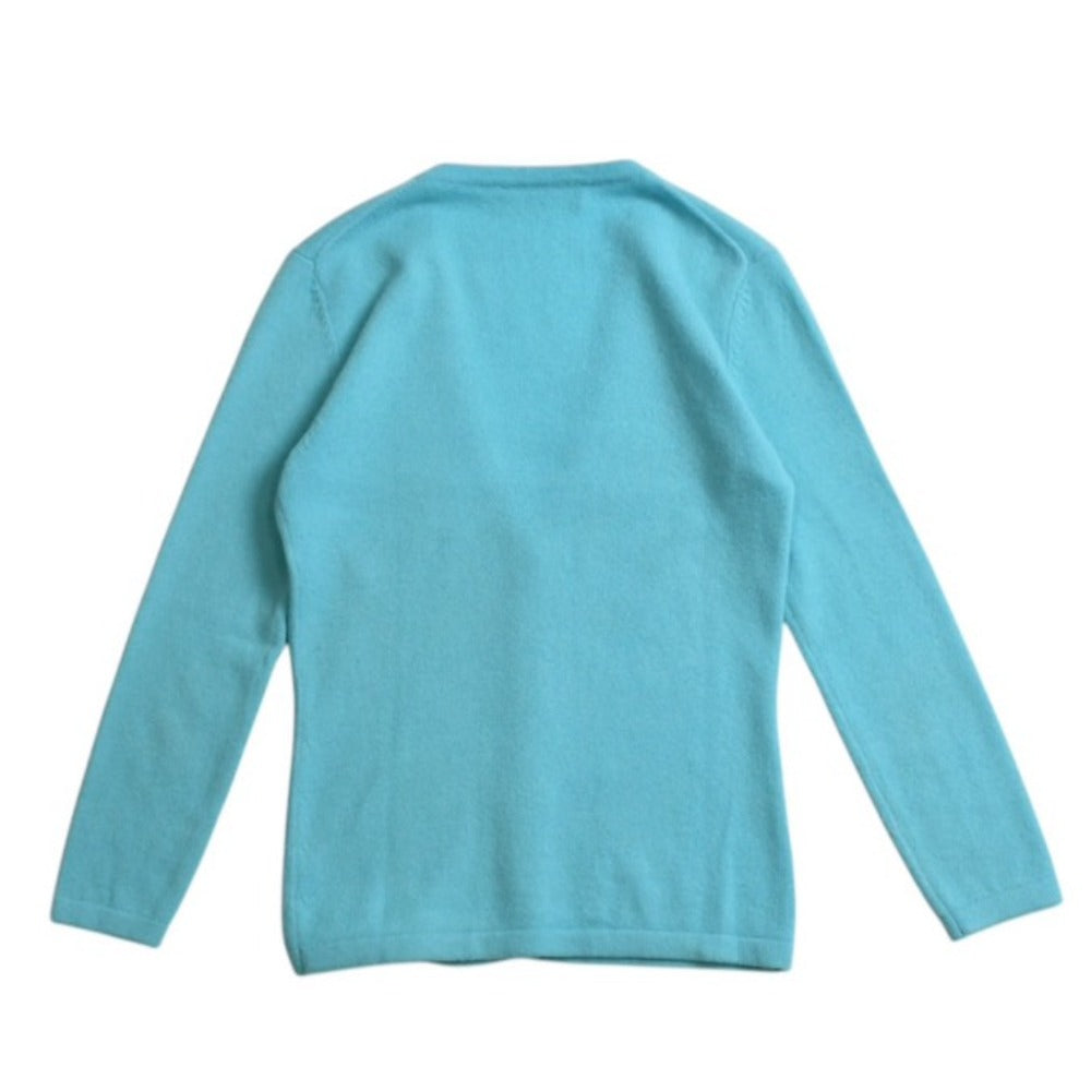 MICHAEL KORS Knit Cardigan Long Sleeve Turquoise Blue Ladies XS Good Condition Used 4a002675