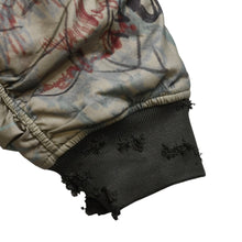 画像をギャラリービューアに読み込む, 新品未使用 MOWALOLA モワローラ GRAFFITI BOMBER グラフィティ ボンバージャケット サイズL カーキ マルチカラー 中古 4a003400