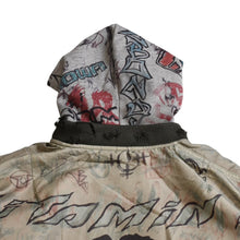 画像をギャラリービューアに読み込む, 新品未使用 MOWALOLA モワローラ GRAFFITI BOMBER グラフィティ ボンバージャケット サイズL カーキ マルチカラー 中古 4a003400