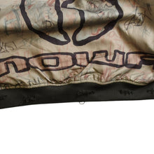画像をギャラリービューアに読み込む, 新品未使用 MOWALOLA モワローラ GRAFFITI BOMBER グラフィティ ボンバージャケット サイズL カーキ マルチカラー 中古 4a003400