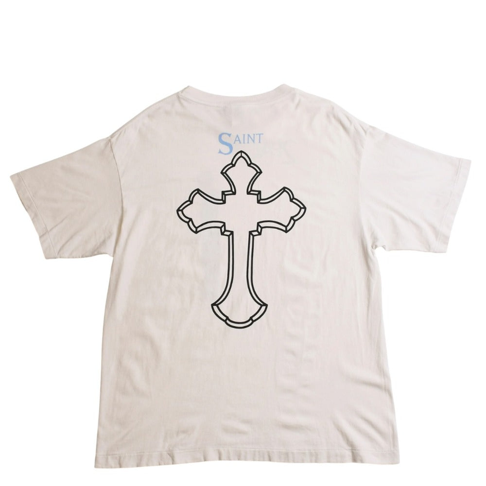 New and unused SAINT MICHAEL Saint Michael × 2PAC 2 pack 2PC_SS TEE Short sleeve T-shirt SM-HR8-0000-C15 White Used 4a003413