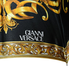 Load the image into the gallery viewer. GIANNI VERSACE ベルサーチ 長傘 バロック柄 レオパード柄 イエロー ゴールド金具 美品 中古 4a003013