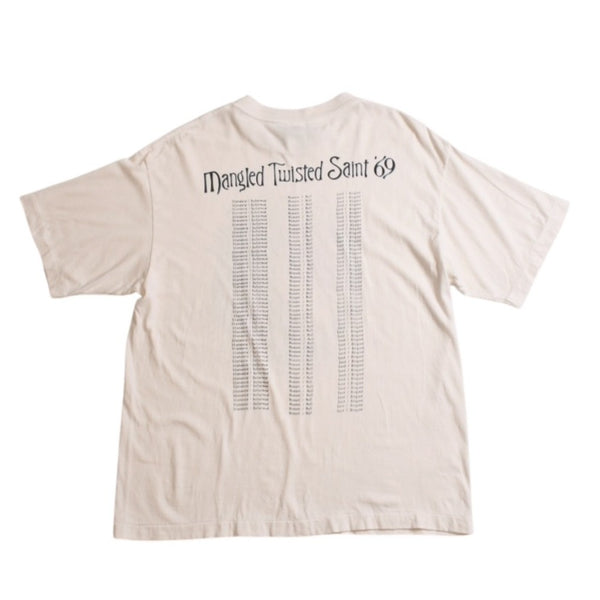 New and unused SAINT MICHAEL TWISTED SAINT Short sleeve T-shirt SM-MK8-0000-C09 Size L Sean Weatherspoon Used 4a003415