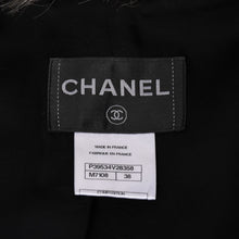 画像をギャラリービューアに読み込む, CHANEL シャネル ツイードジャケット P39534V28358 サイズ38 ココマーク フェイクファー ブラック マルチカラー 美品 中古 4a003305