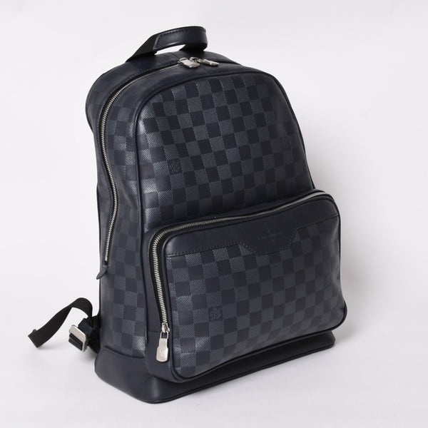 LOUIS VUITTON Campus Backpack Rucksack N40091 Damier Infini Dark Navy Good Condition Used 4a004611
