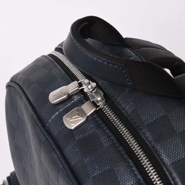 LOUIS VUITTON Campus Backpack Rucksack N40091 Damier Infini Dark Navy Good Condition Used 4a004611