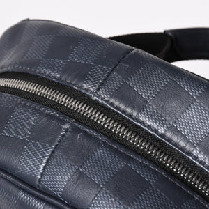 LOUIS VUITTON Campus Backpack Rucksack N40091 Damier Infini Dark Navy Good Condition Used 4a004611