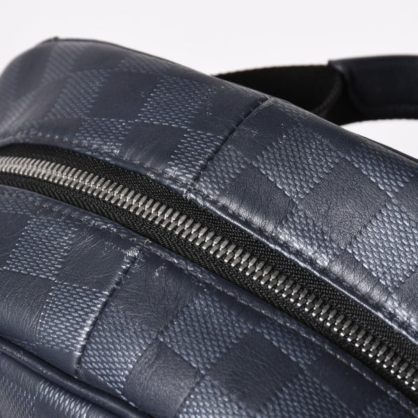 LOUIS VUITTON Campus Backpack Rucksack N40091 Damier Infini Dark Navy Good Condition Used 4a004611