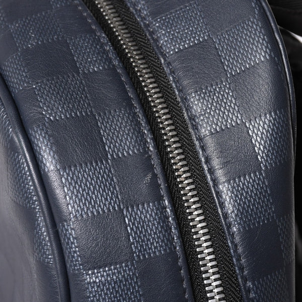 LOUIS VUITTON Campus Backpack Rucksack N40091 Damier Infini Dark Navy Good Condition Used 4a004611