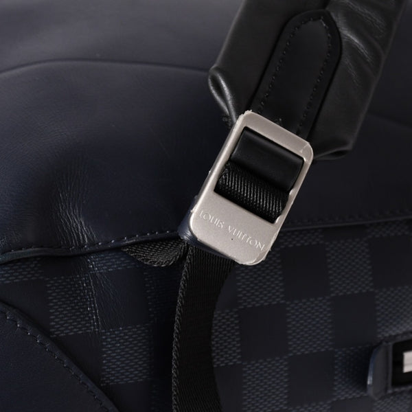LOUIS VUITTON Campus Backpack Rucksack N40091 Damier Infini Dark Navy Good Condition Used 4a004611