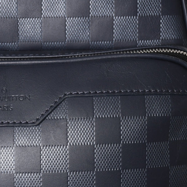 LOUIS VUITTON Campus Backpack Rucksack N40091 Damier Infini Dark Navy Good Condition Used 4a004611