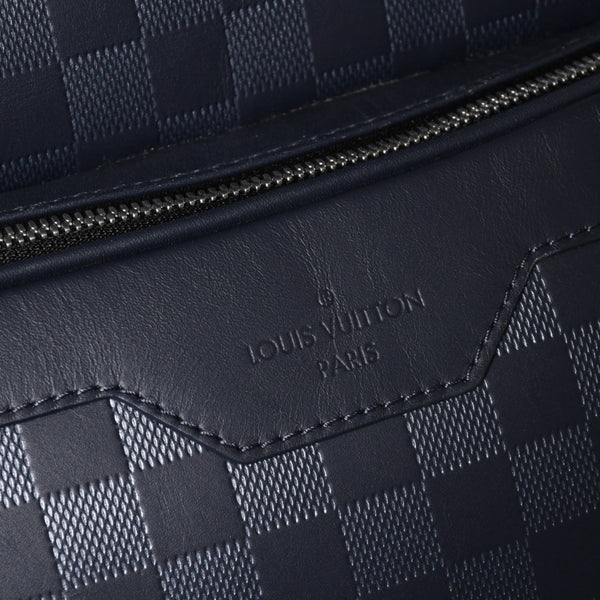 LOUIS VUITTON Campus Backpack Rucksack N40091 Damier Infini Dark Navy Good Condition Used 4a004611