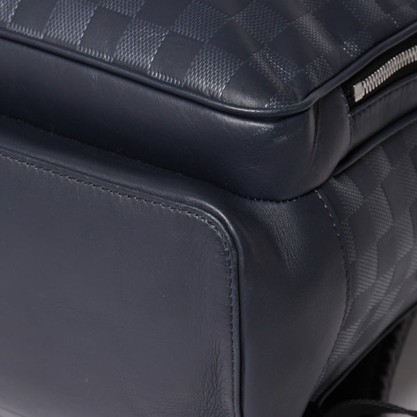 LOUIS VUITTON Campus Backpack Rucksack N40091 Damier Infini Dark Navy Good Condition Used 4a004611