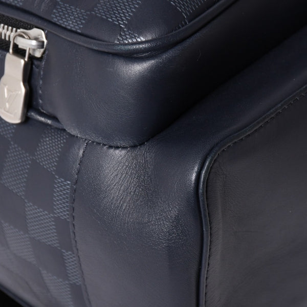LOUIS VUITTON Campus Backpack Rucksack N40091 Damier Infini Dark Navy Good Condition Used 4a004611