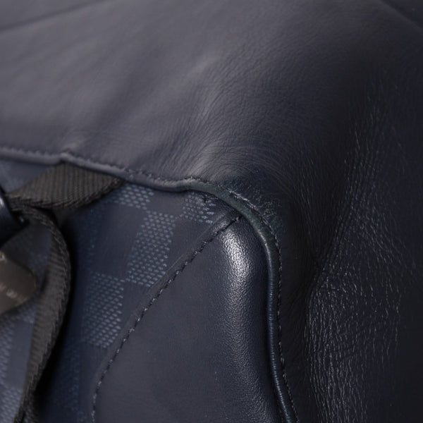 LOUIS VUITTON Campus Backpack Rucksack N40091 Damier Infini Dark Navy Good Condition Used 4a004611