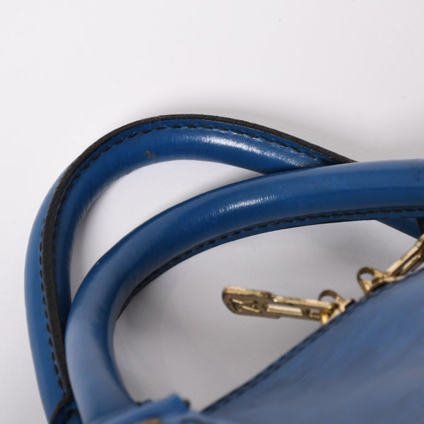 LOUIS VUITTON Boston Bag Keepall 60 M42975 Epi Leather Toledo Blue Gold Hardware Good Condition Used 4a004636