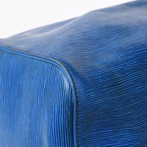 LOUIS VUITTON Boston Bag Keepall 60 M42975 Epi Leather Toledo Blue Gold Hardware Good Condition Used 4a004636
