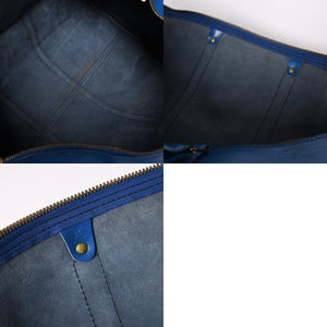 LOUIS VUITTON Boston Bag Keepall 60 M42975 Epi Leather Toledo Blue Gold Hardware Good Condition Used 4a004636