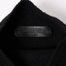 画像をギャラリービューアに読み込む, 新品未使用 CHROME HEARTS クロムハーツ Y NOT ニットセーター サイズML ハラコ CHクロスパッチ 3パッチ シルバー925 ブラック 中古 4a003341