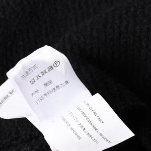新品未使用 CHROME HEARTS クロムハーツ Y NOT ニットセーター サイズML ハラコ CHクロスパッチ 3パッチ シルバー925 ブラック 中古 4a003341