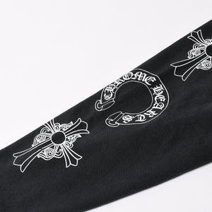 新品未使用 CHROME HEARTS クロムハーツ SOAP N WATER スウェットシャツ サイズM ヴィンテージ加工 新作 フェードブラック 中古 4a003346