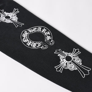 新品未使用 CHROME HEARTS クロムハーツ SOAP N WATER スウェットシャツ サイズM ヴィンテージ加工 新作 フェードブラック 中古 4a003346