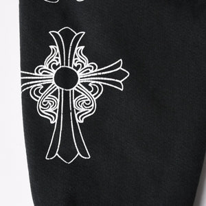 新品未使用 CHROME HEARTS クロムハーツ SOAP N WATER スウェットシャツ サイズM ヴィンテージ加工 新作 フェードブラック 中古 4a003346