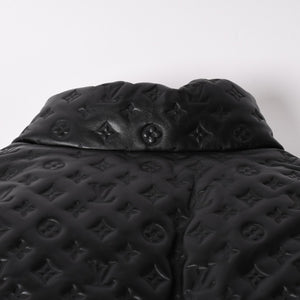 極美品 LOUIS VUITTON ルイヴィトン ダウンジャケット モノグラムパファーダウンジャケット ブラック サイズ50 ブルゾン 112477 中古 4a001044