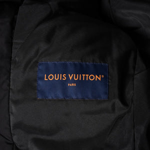 極美品 LOUIS VUITTON ルイヴィトン ダウンジャケット モノグラムパファーダウンジャケット ブラック サイズ50 ブルゾン 112477 中古 4a001044