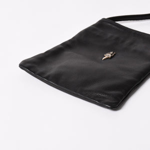 極美品 CHROME HEARTS クロムハーツ DAGGER DRACULA BAG ダガー ドラキュラ ハンドバッグ ダガー装飾 ブラック シルバー925 中古 4a003342
