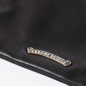 極美品 CHROME HEARTS クロムハーツ DAGGER DRACULA BAG ダガー ドラキュラ ハンドバッグ ダガー装飾 ブラック シルバー925 中古 4a003342