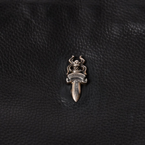 極美品 CHROME HEARTS クロムハーツ DAGGER DRACULA BAG ダガー ドラキュラ ハンドバッグ ダガー装飾 ブラック シルバー925 中古 4a003342