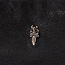 Load image into Gallery viewer, 極美品 CHROME HEARTS クロムハーツ DAGGER DRACULA BAG ダガー ドラキュラ ハンドバッグ ダガー装飾 ブラック シルバー925 中古 4a003342
