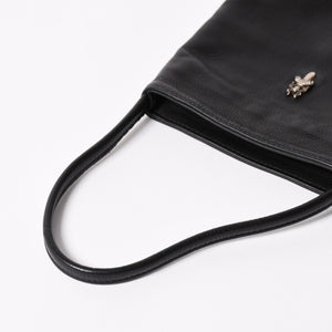 極美品 CHROME HEARTS クロムハーツ DAGGER DRACULA BAG ダガー ドラキュラ ハンドバッグ ダガー装飾 ブラック シルバー925 中古 4a003342