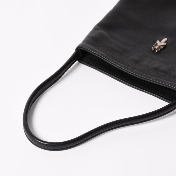 極美品 CHROME HEARTS クロムハーツ DAGGER DRACULA BAG ダガー ドラキュラ ハンドバッグ ダガー装飾 ブラック シルバー925 中古 4a003342