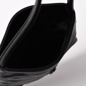 極美品 CHROME HEARTS クロムハーツ DAGGER DRACULA BAG ダガー ドラキュラ ハンドバッグ ダガー装飾 ブラック シルバー925 中古 4a003342