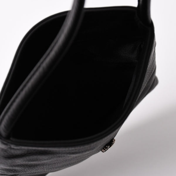 極美品 CHROME HEARTS クロムハーツ DAGGER DRACULA BAG ダガー ドラキュラ ハンドバッグ ダガー装飾 ブラック シルバー925 中古 4a003342