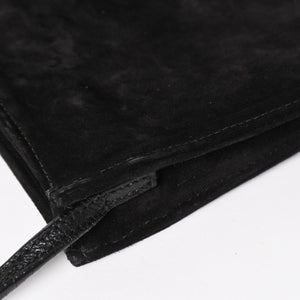 Very Good Condition CHROME HEARTS Square Pocket Shoulder Bag BS Flare Patch Silver 925 Black Used 4a003345