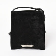 Load image into Gallery viewer, 極美品 CHROME HEARTS クロムハーツ スクエアポケットショルダーバッグ BSフレアパッチ シルバー925 ブラック 中古 4a003345