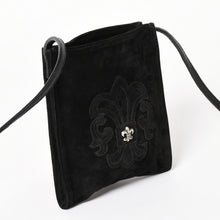 Load image into Gallery viewer, 極美品 CHROME HEARTS クロムハーツ スクエアポケットショルダーバッグ BSフレアパッチ シルバー925 ブラック 中古 4a003345