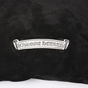 Very Good Condition CHROME HEARTS Square Pocket Shoulder Bag BS Flare Patch Silver 925 Black Used 4a003345