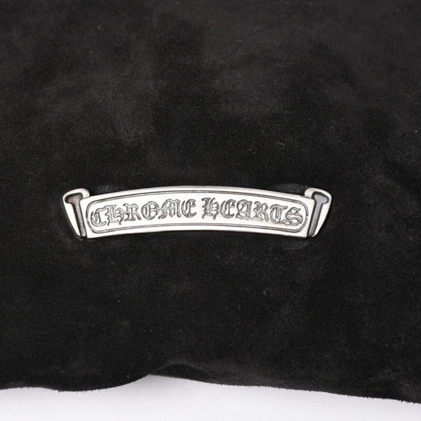 Very Good Condition CHROME HEARTS Square Pocket Shoulder Bag BS Flare Patch Silver 925 Black Used 4a003345