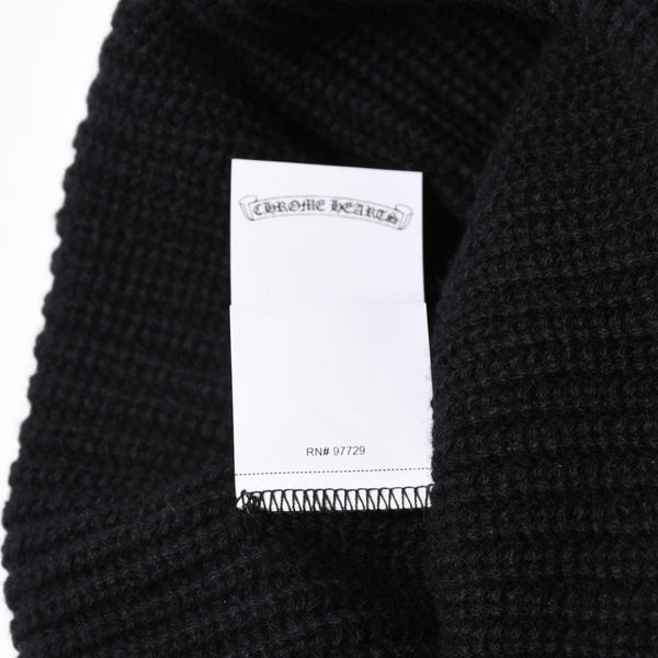 新品未使用 CHROME HEARTS クロムハーツ スターパッチ カシミヤ ニットキャップ ビーニー ONE SIZE 53-60 3パッチ クロスボール 中古 4a003338